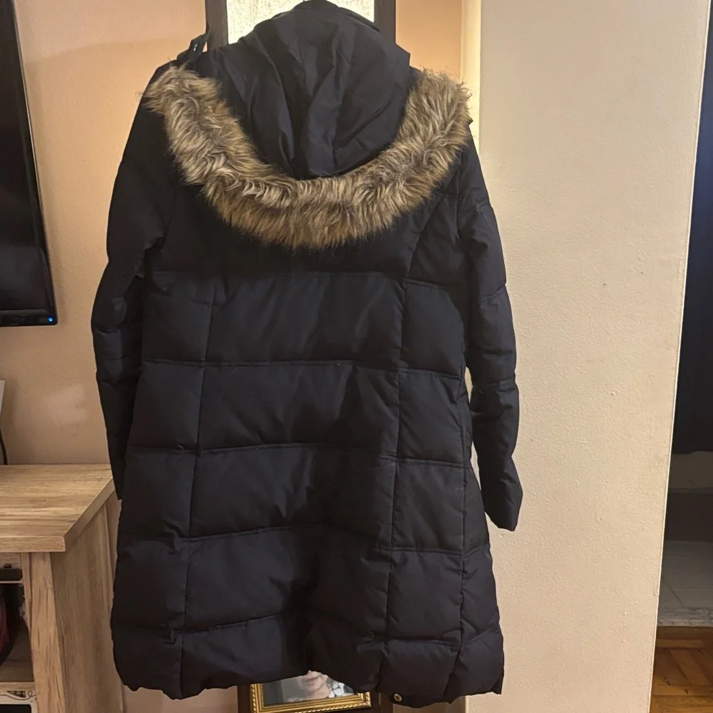 Michael Kors Long Navy Blue Puffer Jacket - Picture 4 of 4